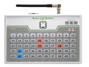 Display panel used with wireless nurse call systems. in medical facilities