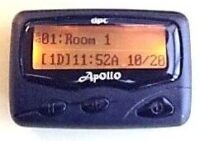 Apollo Pocket pager used with wireless nurse call systems in hospitals