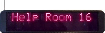 LED display sign used with wireless emergency call in hospitalssystems